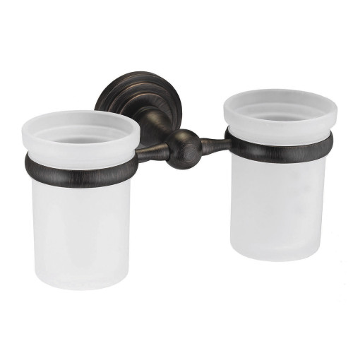 Подстаканник двойной WasserKRAFT  Isar (K-7328D) темная бронза Подстаканник двойной WasserKRAFT  Isar (K-7328D) темная бронза