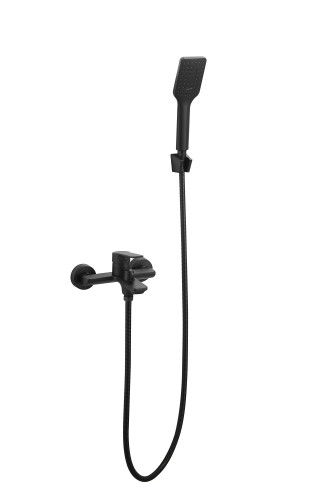 Смеситель для ванны и душа ESKO SINGAPORE  black (SB54AB) с ручным душем, черный