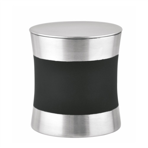 Косметическая емкость WasserKRAFT Wern (K-7579) черная/сталь