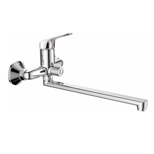 Смеситель для ванны Haiba (HB2216) с длинным изливом и душевой лейкой