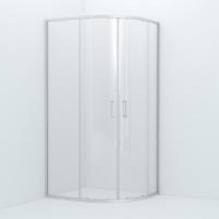 Душевое ограждение 100х80х195,  IDDIS Zodiac (ZOD6CR8i23), глянцевый алюминий