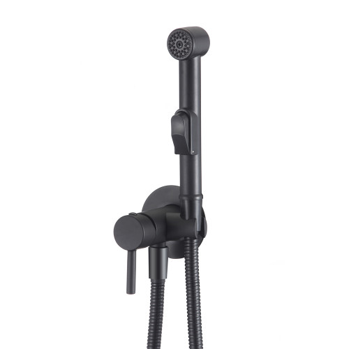 Встраиваемый смеситель для биде Olives Balear (13141BLB) с гигиеническим душем, черный Встраиваемый смеситель для биде Olives Balear (13141BLB) с гигиеническим душем, черный