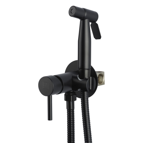 Смеситель для биде AQUEDUC (345733) с гигиеническим душем, черный Смеситель для биде AQUEDUC (345733) с гигиеническим душем, черный