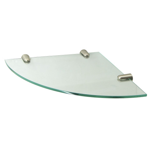 Полка стеклянная угловая WasserKRAFT (K-533N) покрытие никель