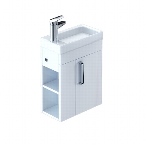 Тумба под раковину, подвесная, белая, 40 см, IDDIS Torr (TOR40W1i95)