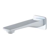 Излив встраиваемый для ванны LEMARK (LM5981CW) хром/белый