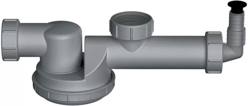 Сверхплоский сифон для одночашевых моек OMOIKIRI S-01 (4996119) с гидрозатвором