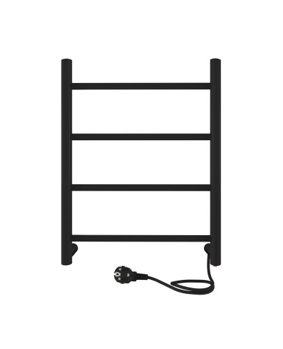 Полотенцесушитель электрический 500х400 INDIGO Line (LСLE50-40BRR) универсальное подключение, черный