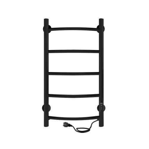 Полотенцесушитель электрический 800х400 INDIGO Arc Lux (LCALE80-40BRRt) универсальное подключение, черный