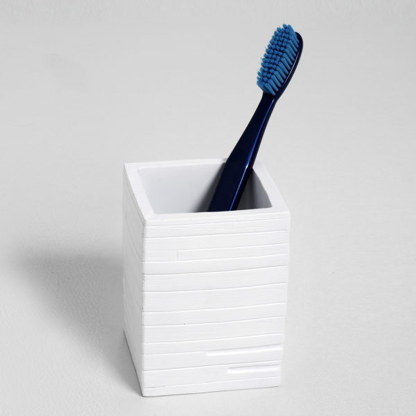 Стакан для зубных щеток WasserKRAFT Leine (K-3828) белый