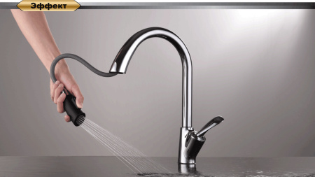 Смеситель для кухни DK Venice.Baciano (DA1032541) с выдвижной лейкой