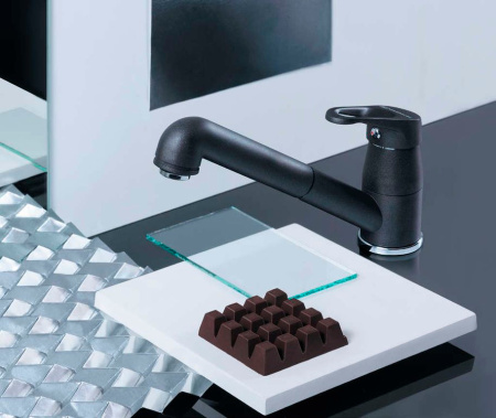 Смеситель для кухни OMOIKIRI Tateyama-S (4994365) с вытяжной лейкой, графит