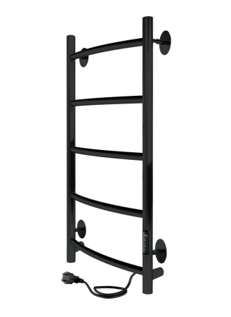 Полотенцесушитель электрический 800х400 INDIGO Arc Lux (LCALE80-40BRRt) универсальное подключение, черный