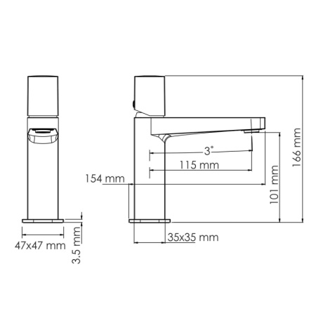 Смеситель для раковины WasserKRAFT Saale (9503) белый