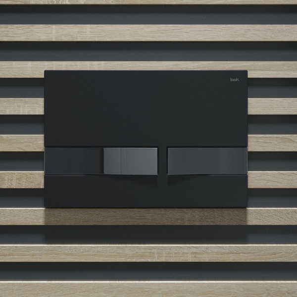 Клавиша смыва универсальная 006 IDDIS Unifix (UNI06BCi77), черная