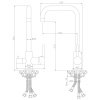 Смеситель для кухни ROSSINKA Silvermix Серия Z (Z35-29), с краном для питьевой воды