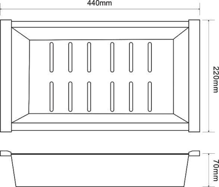 Поддон ZORG R INOX (C 12-51)