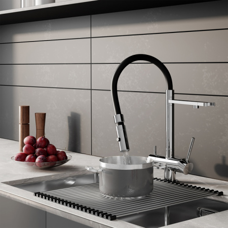 Смеситель для кухни с фильтром и гибким изливом IDDIS Ace (ACESBFFi05)