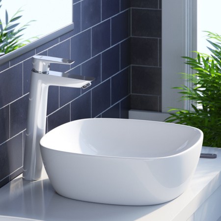 Смеситель для настольного умывальника IDDIS Cloud (CLOSB01i01), белый