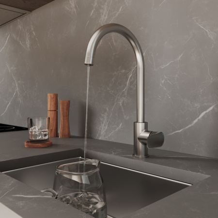 Смеситель для кухни с каналом для фильтрованной воды Milardo Rora (RORBNFJM05), сатин