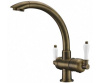 Смеситель для кухни под фильтр, ZORG (ZR 327 YF ANTIQUE)