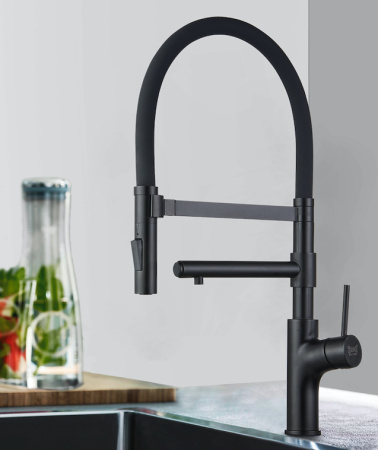 Смеситель для кухни с подключением к фильтру ZORG MAGNIT (SZR-1010 GRAFIT) графит