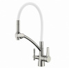 Смеситель для кухонной мойки ZORG Sanitary (ZR 338-8 YF SATIN CLEAN WATER), сталь