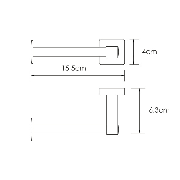 Держатель туалетной бумаги WasserKRAFT Dill (K-3996)