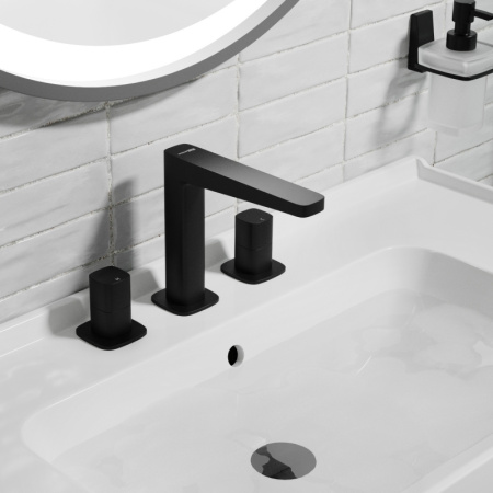 Встраиваемый смеситель для раковины WasserKRAFT Nuthe (9135) черный
