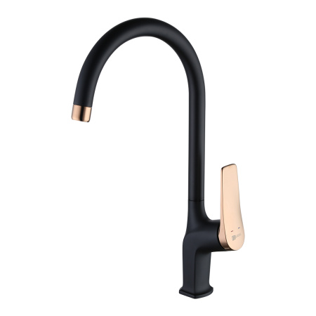 Смеситель для кухни LEMARK Bronx (LM3705BLR) черный/золото