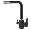 Смеситель для кухни с подключением к фильтру ZORG Steel Hammer (SH 805 BLACK CR) черный/хром