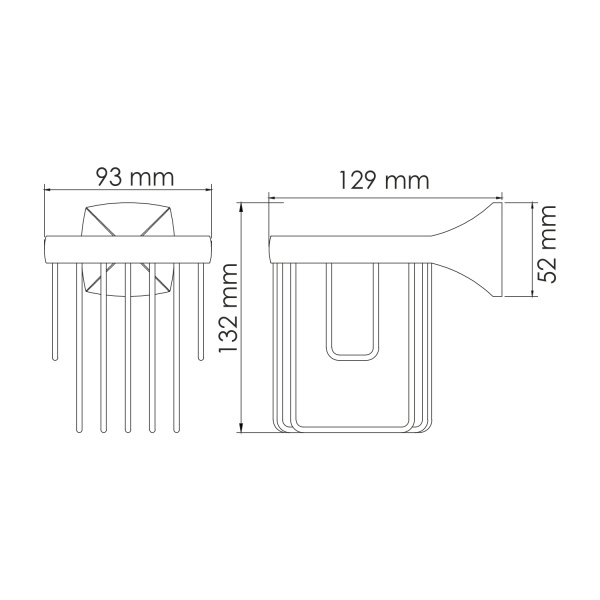 Держатель освежителя WasserKRAFT  Wern (K-2545)