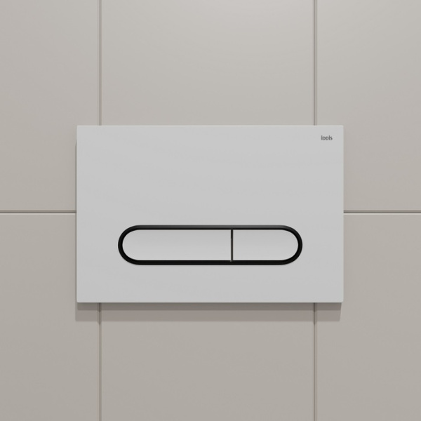 Клавиша смыва универсальная 001 IDDIS Unifix (UNI01WBi77), белая