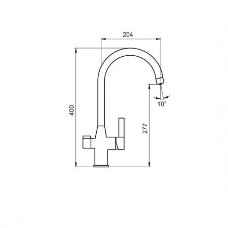 Смеситель для кухни с подключением к фильтру Zeegres Z.LAZIO (65088001)