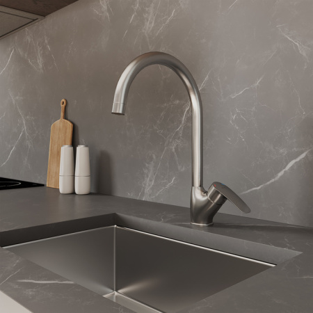 Смеситель для кухни Milardo Rora (RORBN0JM05), сатин