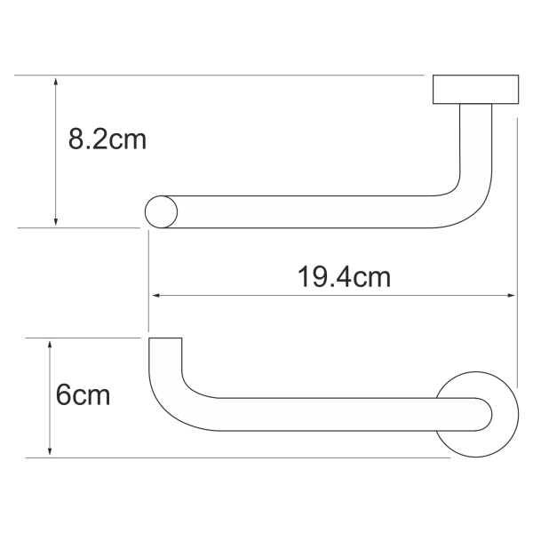 Держатель туалетной бумаги WasserKRAFT  Donau (K-9496)