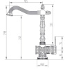 Смеситель для кухонной мойки ZORG Antic (A 421 K-BR), бронза