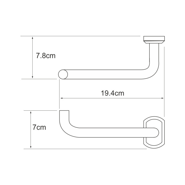 Держатель туалетной бумаги WasserKRAFT  Oder (K-3096)