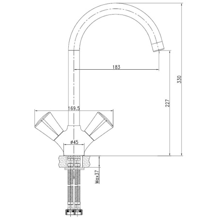 Смеситель для кухни IDDIS Bounce (BOUSBJ0i05)