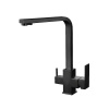Смеситель для кухни Haiba (HB76803-7) с подключением к фильтру, черный