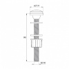 Арматура смывная IDDIS (F012400-0004)
