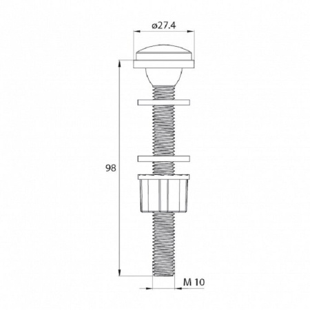 Арматура смывная IDDIS (F012400-0004)