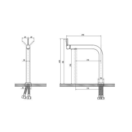 Смеситель для кухни Osgard Hager (14273) антрацит