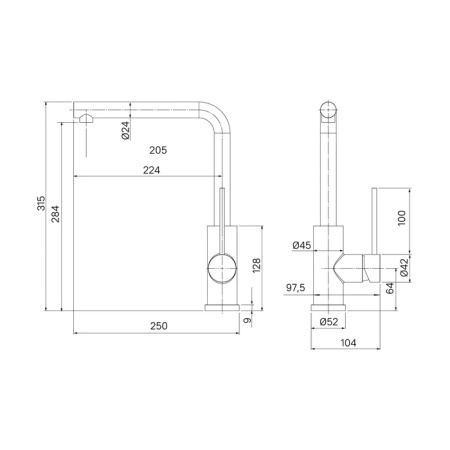 Смеситель для кухни IDDIS Rule (RULSTL0i05) сталь Смеситель для кухни IDDIS Rule (RULSTL0i05) сталь