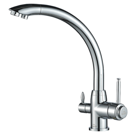 Смеситель для кухни ZORG Steel Hammer (SH 699 CR) с подключением к фильтру