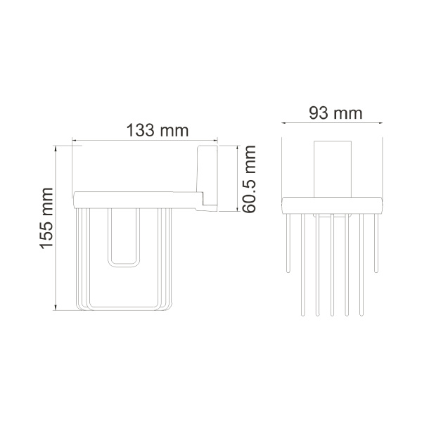 Держатель освежителя WasserKRAFT Lopau (K-6045)