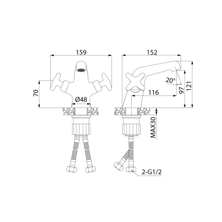 Смеситель для раковины (умывальника) IDDIS серия Acros (ACRSB00i01)