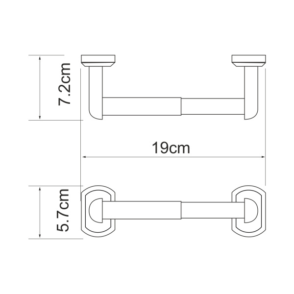Держатель туалетной бумаги WasserKRAFT  Oder (K-3022)