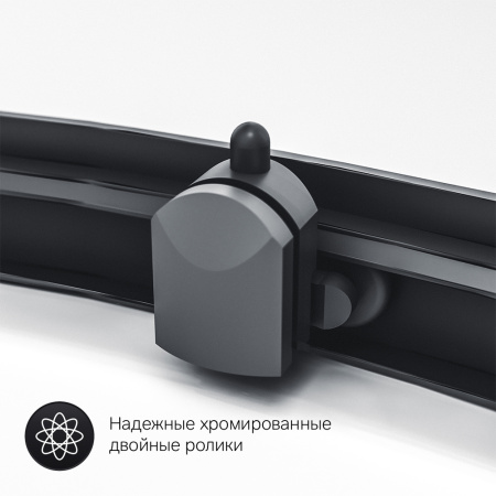 Душевой уголок 90х90 Am.Pm Gem (W90G-401-090BT) без поддона, черный
