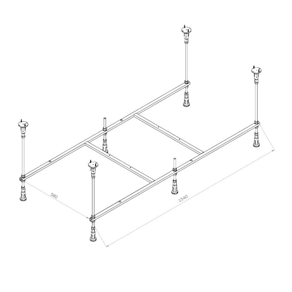 Каркас для ванны 160х70 см AM.PM X-Joy (W94A-160-070W-R)